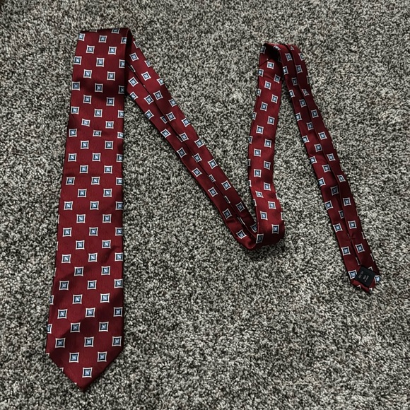 Jos. A. Bank Other - Jos A Bank Executive Collection Red/Blue/White Neck Tie 100% Silk